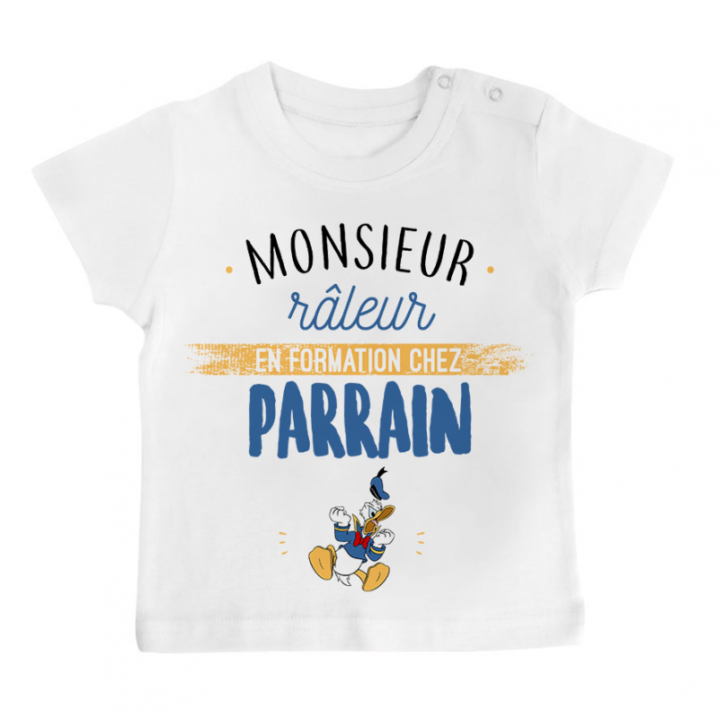 T-shirt bébé Monsieur râleur - Parrain
