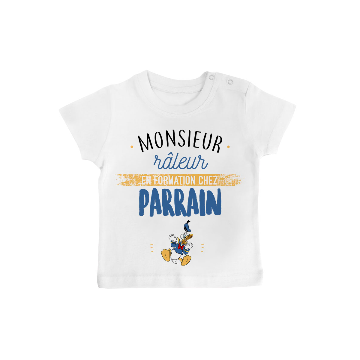 T-shirt bébé Monsieur râleur - Parrain