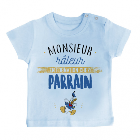 T-shirt bébé Monsieur râleur - Parrain