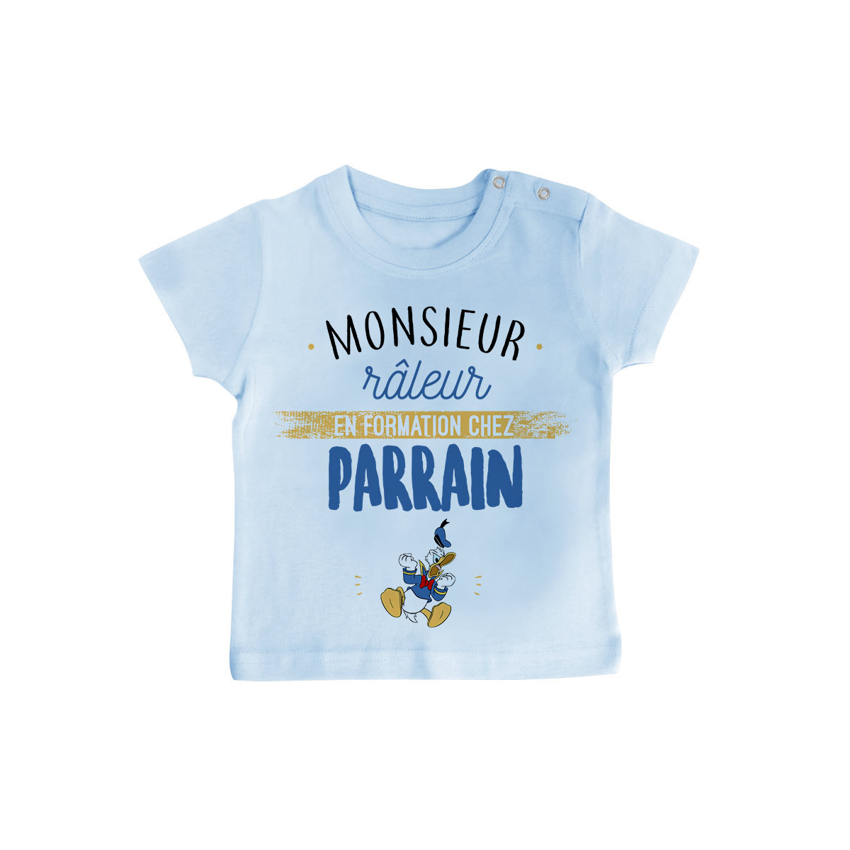 T-shirt bébé Monsieur râleur - Parrain