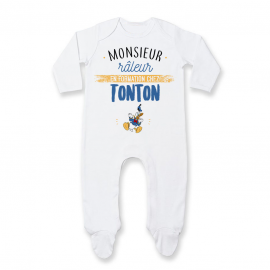 Pyjama bébé Monsieur râleur - Tonton