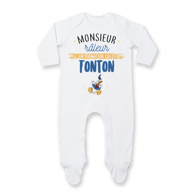 Pyjama bébé Monsieur râleur - Tonton