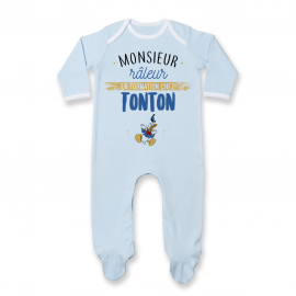 Pyjama bébé Monsieur râleur - Tonton
