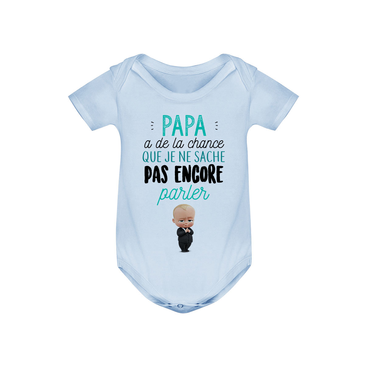 Body bébé Papa a de la chance