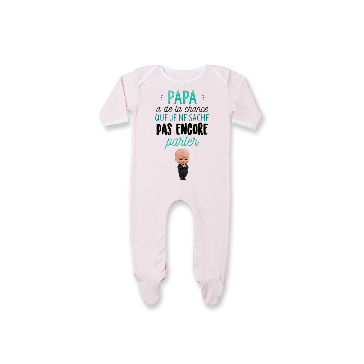 Pyjama bébé Papa a de la chance