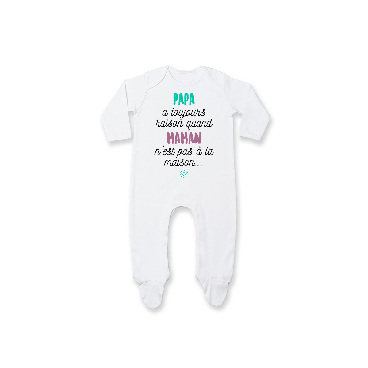 Pyjama bébé Papa a toujours raison