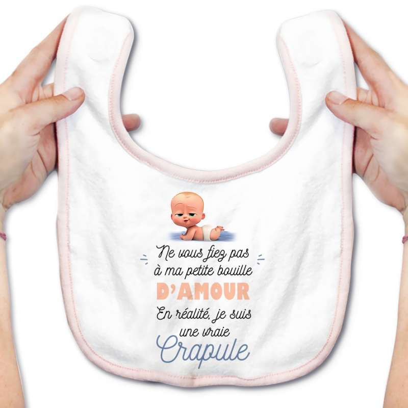 Bavoir bébé Une vraie crapule