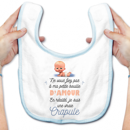 Bavoir bébé Une vraie crapule