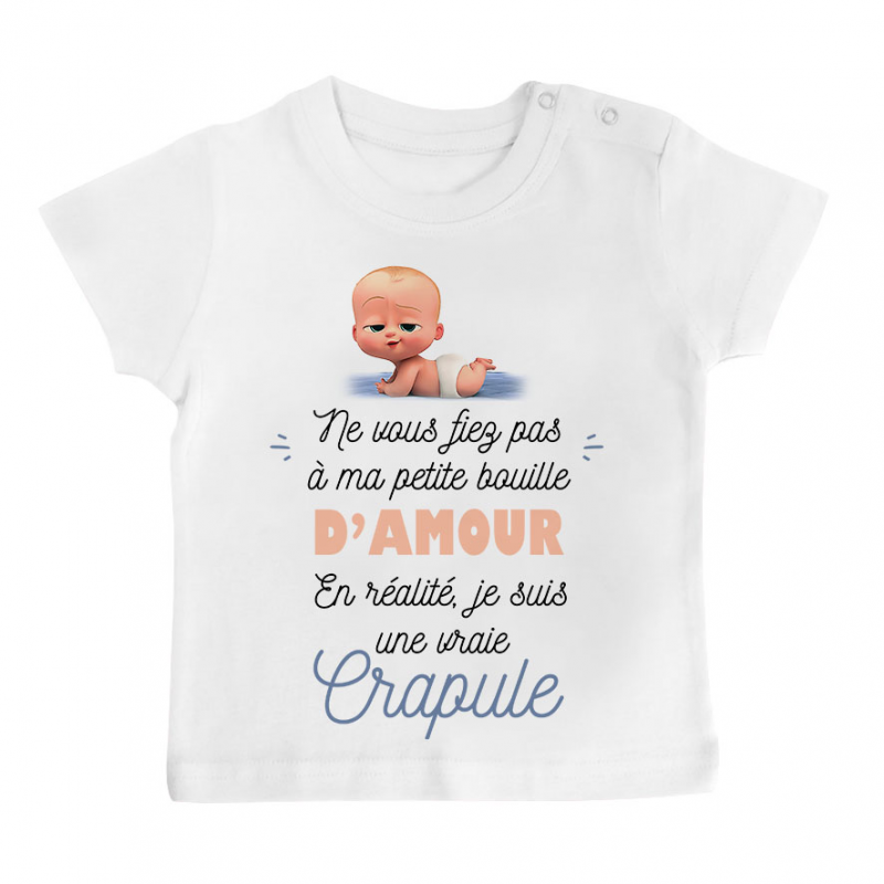 T-shirt bébé Une vraie crapule T-shirt bébé Une vraie crapule