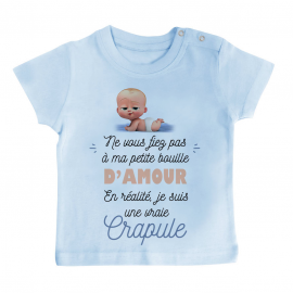 T-shirt bébé Une vraie crapule