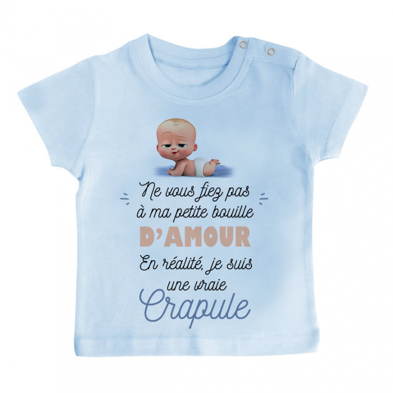 T-shirt bébé Une vraie crapule T-shirt bébé Une vraie crapule