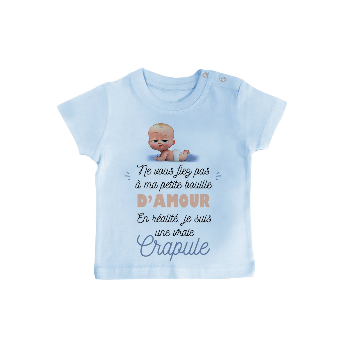 T-shirt bébé Une vraie crapule