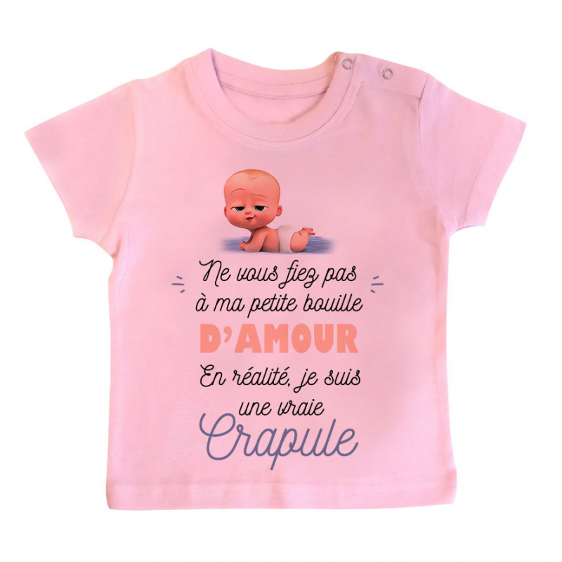 T-shirt bébé Une vraie crapule T-shirt bébé Une vraie crapule