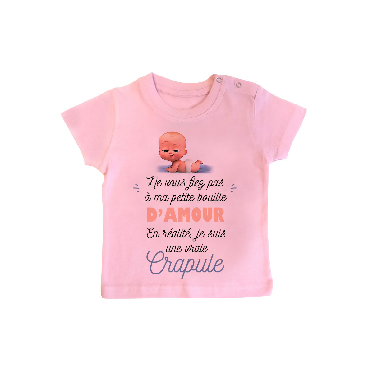 T-shirt bébé Une vraie crapule