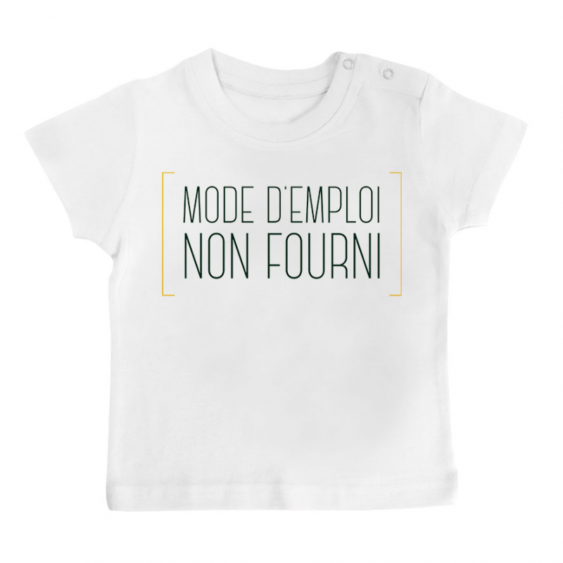 T-shirt bébé Mode d'emploi non fourni