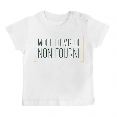 T-shirt bébé Mode d'emploi non fourni