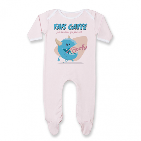 Pyjama bébé J'ai les dents qui poussent