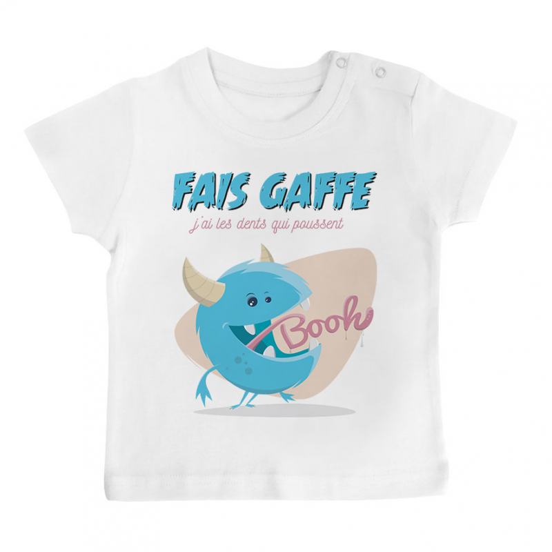 T-shirt bébé J'ai les dents qui poussent