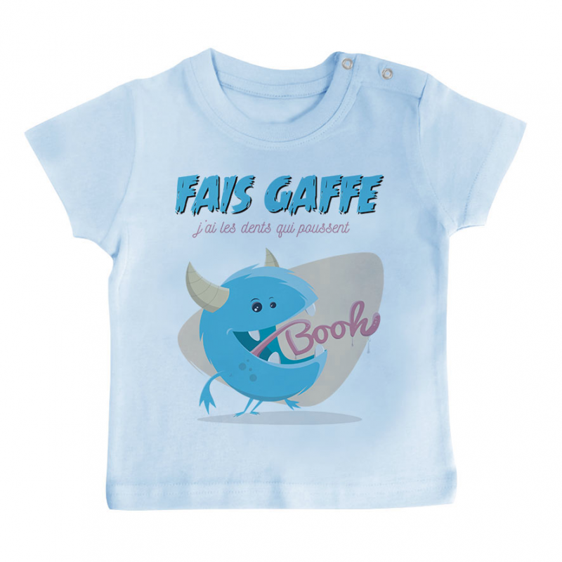 T-shirt bébé J'ai les dents qui poussent T-shirt bébé J'ai les dents qui poussent
