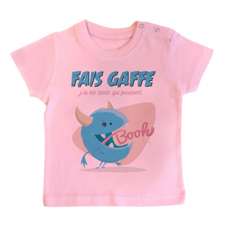 T-shirt bébé J'ai les dents qui poussent