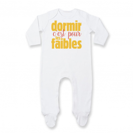 Pyjama bébé Dormir c'est pour les faibles