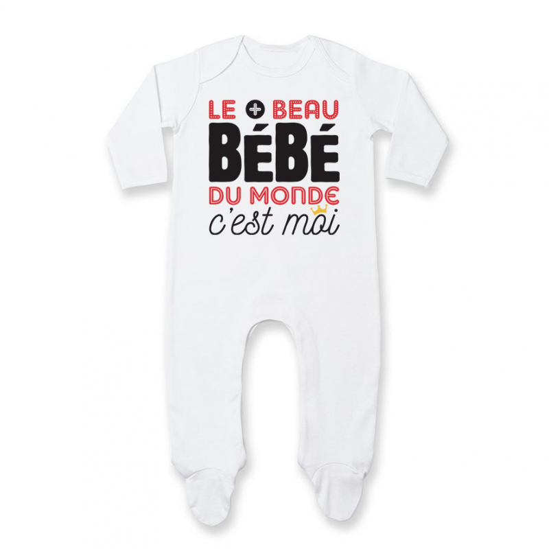 Pyjama bébé Bébé le plus beau du monde Pyjama bébé Bébé le plus beau du monde