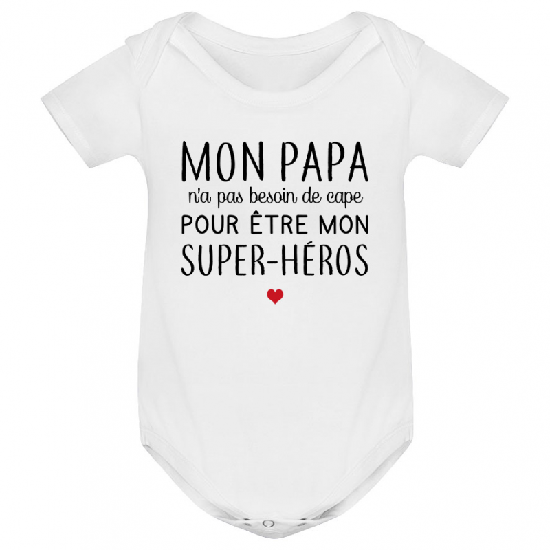 Body bébé A la maison c'est papa qui commande