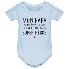 Body bébé Mon papa / super-héros