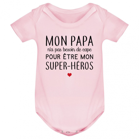 Body bébé Mon papa / super-héros