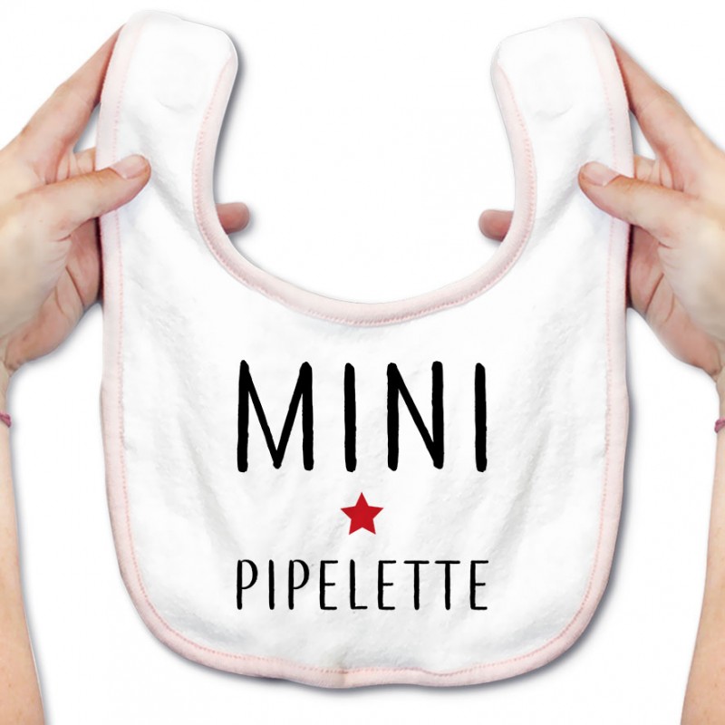 Bavoir bébé Mini pipelette Bavoir bébé Mini pipelette