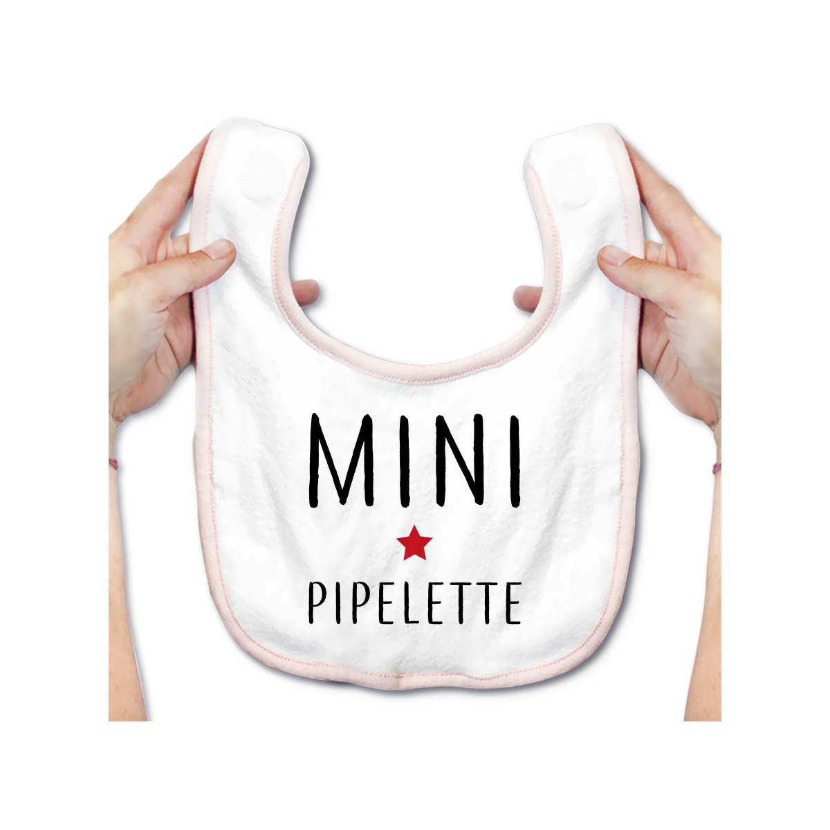 Bavoir bébé Mini pipelette