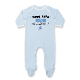 Pyjama bébé Comme papa mais en mieux