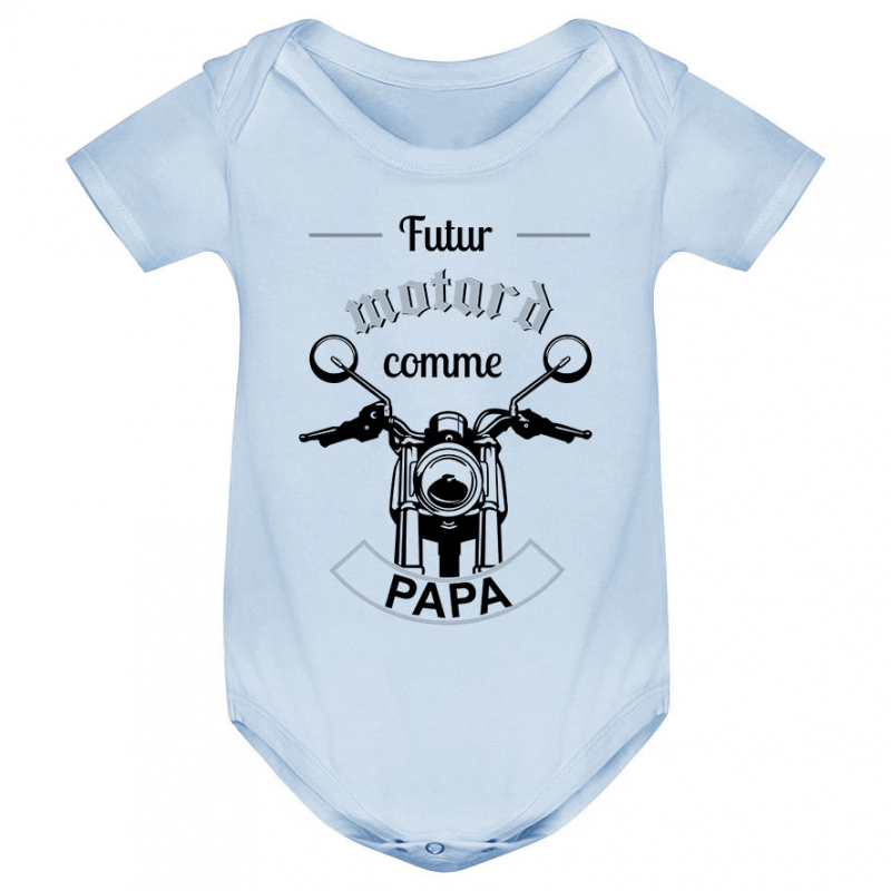 Body bébé Futur motard comme papa Body bébé Futur motard comme papa