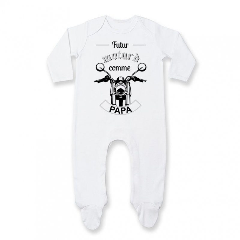 Pyjama bébé Futur motard comme papa