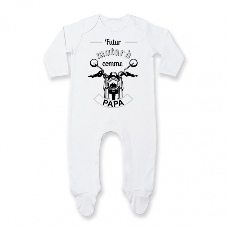 Pyjama bébé Futur motard comme papa