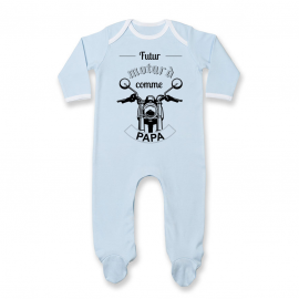 Pyjama bébé Futur motard comme papa