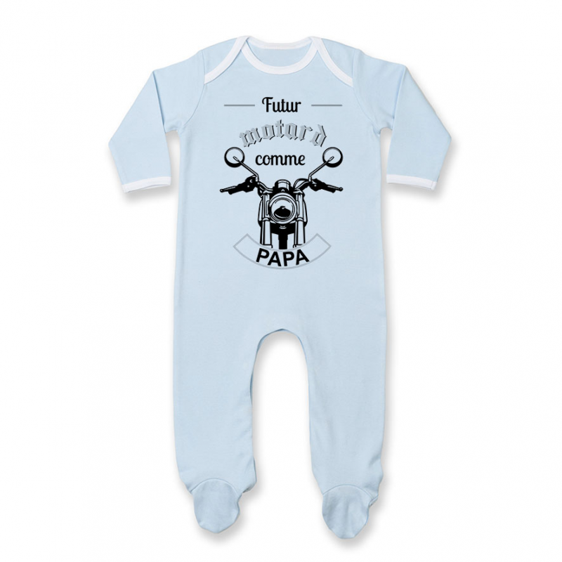 Pyjama bébé Futur motard comme papa Pyjama bébé Futur motard comme papa