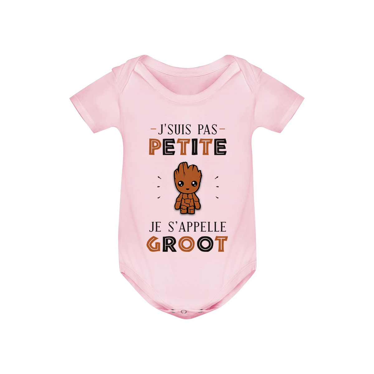 Body bébé J'suis pas petite Je s'appelle GROOT