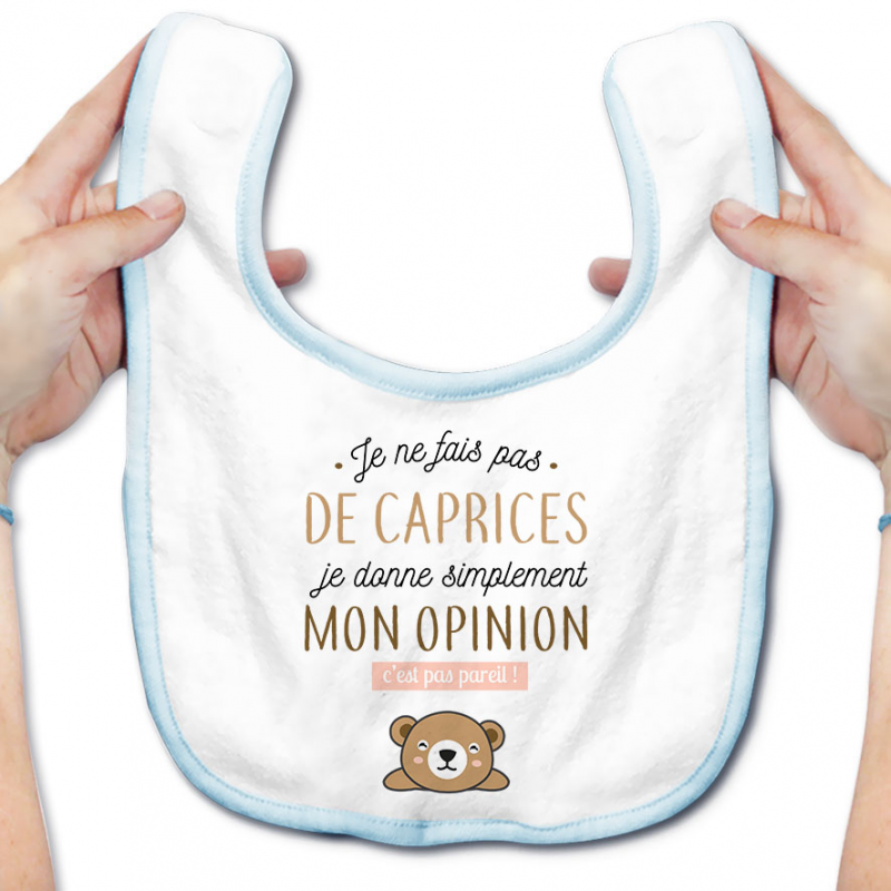 Bavoir bébé Je donne mon opinion Bavoir bébé Je donne mon opinion