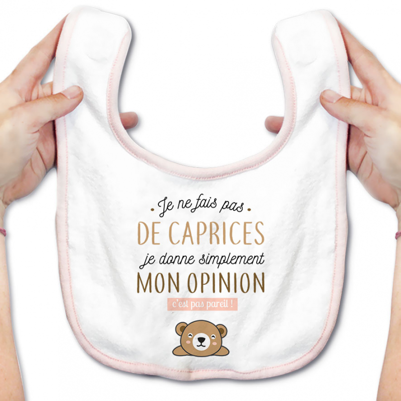 Bavoir bébé Je donne mon opinion Bavoir bébé Je donne mon opinion