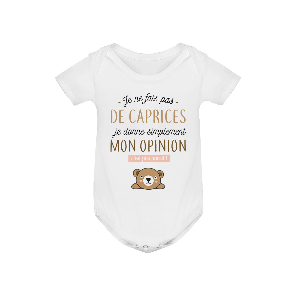 Body bébé Je donne mon opinion