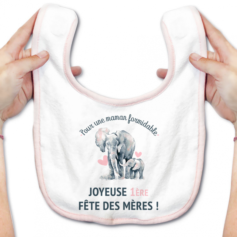 Bavoir bébé Joyeuse fête des mères