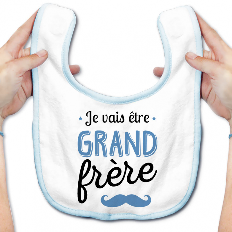 Bavoir bébé Je vais être grand frère