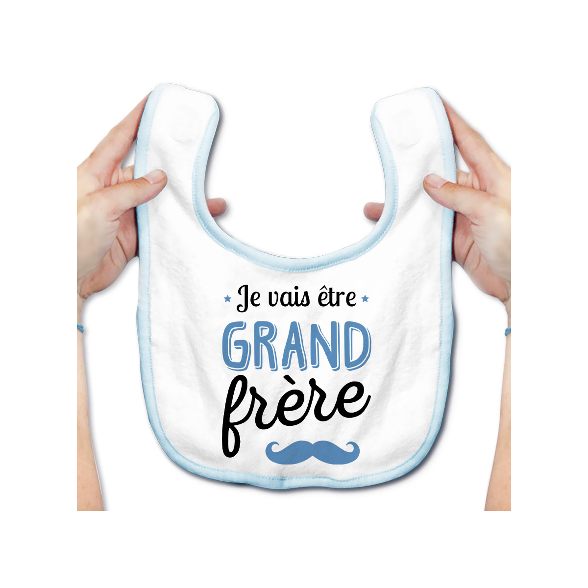 Bavoir bébé Je vais être grand frère