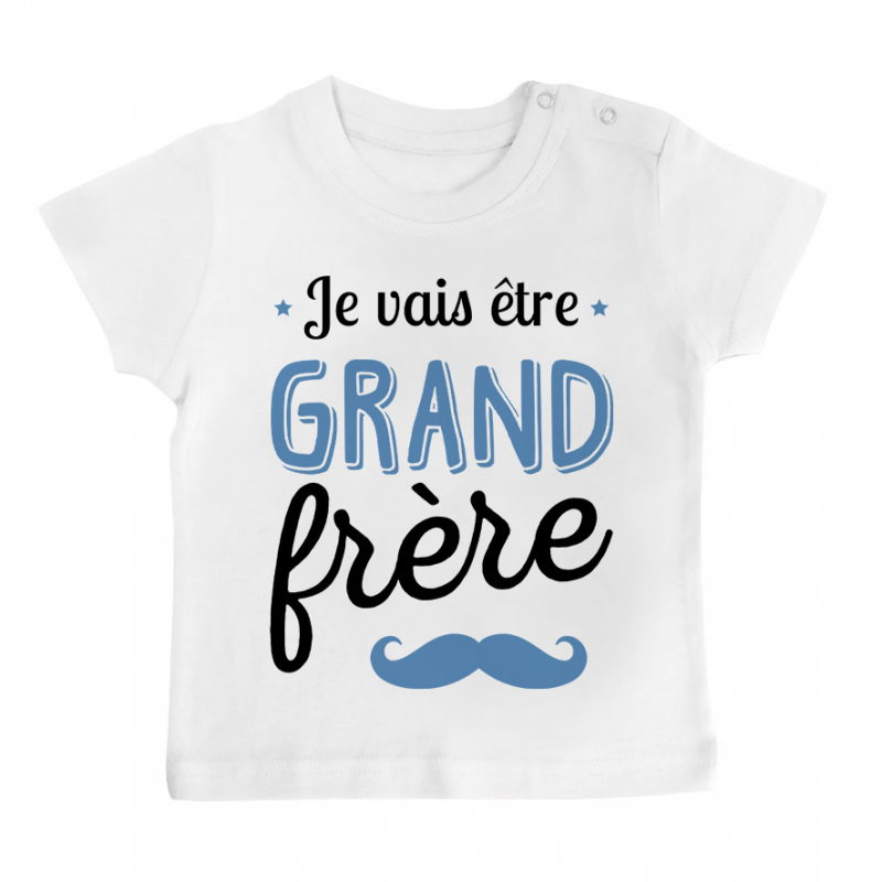 T-shirt bébé Je vais être grand frère