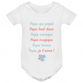 Body bébé Papa je t'aime