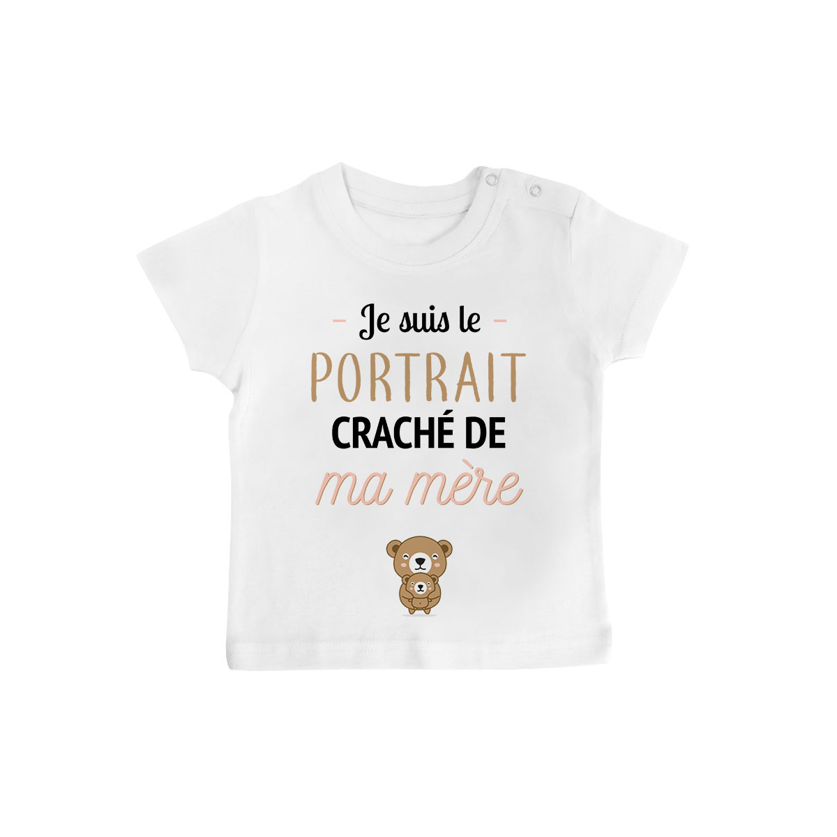 T-shirt bébé Portrait craché de ma mère