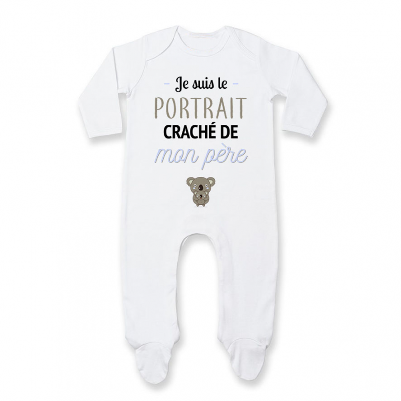 Pyjama bébé Portrait craché de mon père Pyjama bébé Portrait craché de mon père