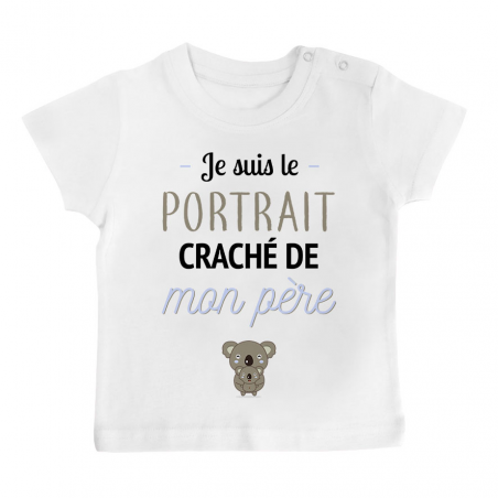 T-shirt bébé Portrait craché de mon père