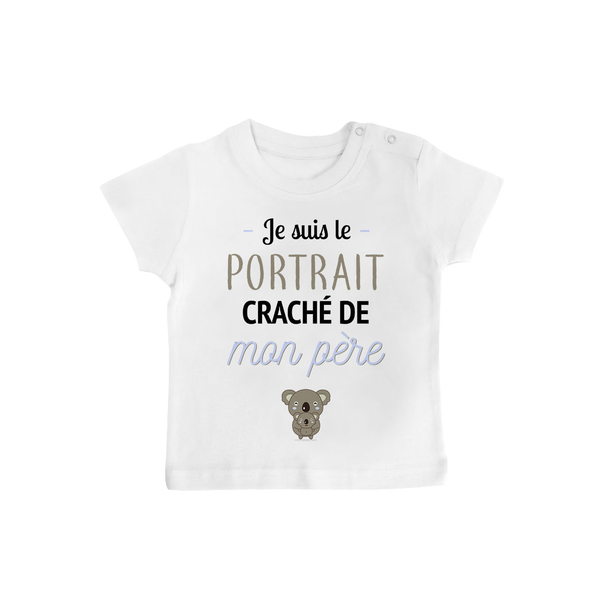 T-shirt bébé Portrait craché de mon père